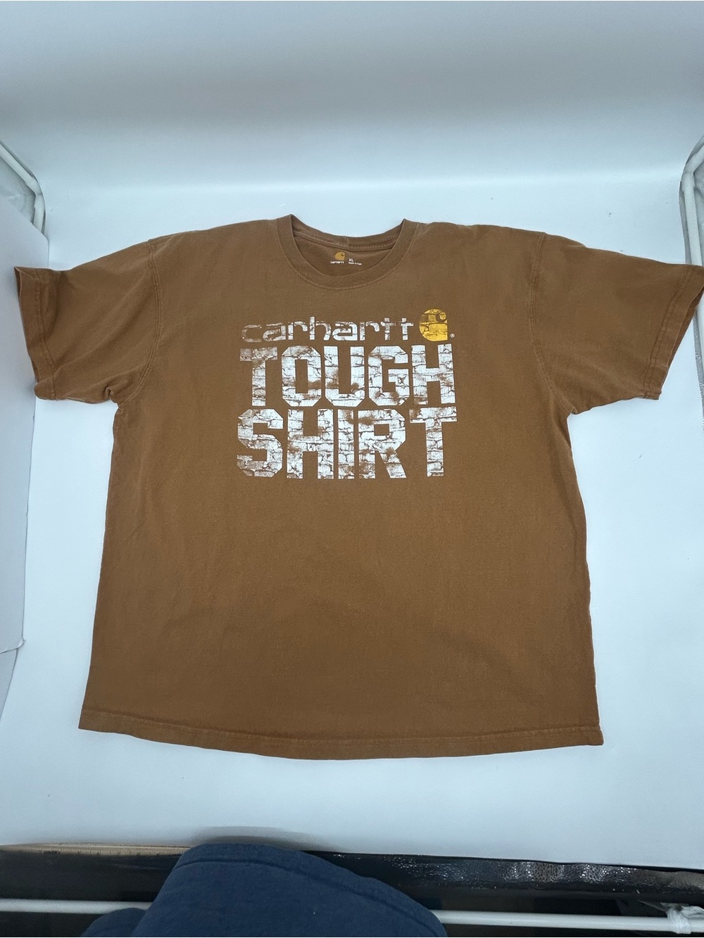 Carhartt Men's Tough Shirt Graphic Tee in Brown XL